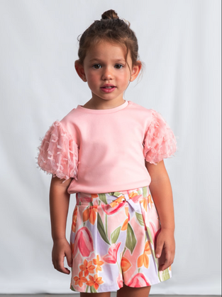 Mayoral Παιδικό Σορτς/Βερμούδα Υφασμάτινο Ροζ