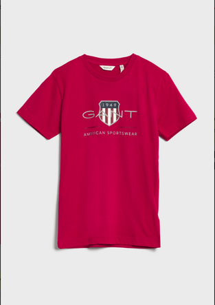 Gant T-Shirt Shield Για Έφηβους φούξια