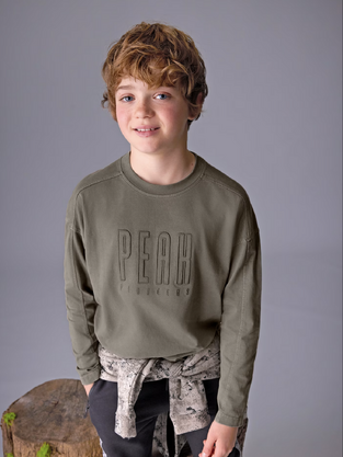 Mayoral Μπλούζα Μακρυμάνικη Γκριζοπράσινο