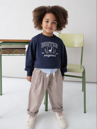 Mayoral  Παντελόνι paperbag Υφασμάτινο Μπεζ