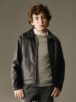 Mayoral  Τζάκετ pu leather μαύρο