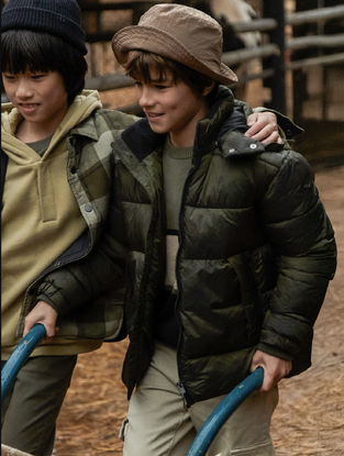 Mayoral Μπουφάν με  φερμουάρ σκούρο λαδί