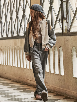 Mayoral  Παντελόνι Τζιν relax Γκρι
