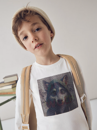 Mayoral Μπλουζα μακρυμάνικη διαδραστική  κρεμ