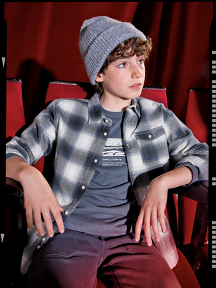 Mayoral Πουκάμισο καρό γκρι