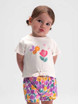 Mayoral Παιδικό Σετ με Σορτς Καλοκαιρινό 2τμχ Λιλά