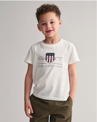 Gant Παιδικό Archive Shield T-Shirt  λευκό