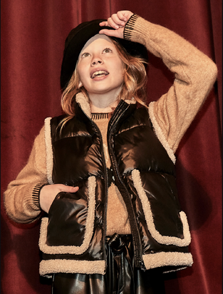 Mayoral Γιλέκο μαύρο με αντιθέσεις  πρόβατο 
