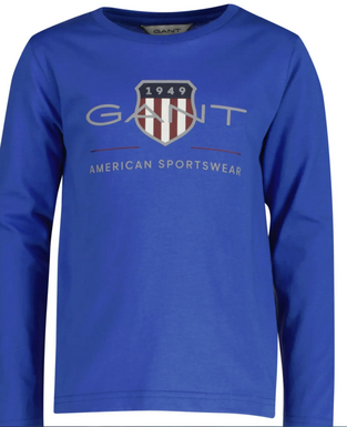 Gant Παιδικό Archive Shield T-Shirt  μπλε ελεκτρίκ