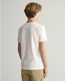 Gant T-Shirt Archive Shield Για Έφηβους λευκό