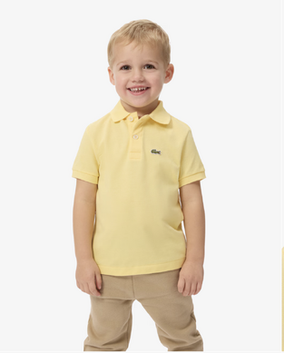  Lacoste Παιδική Petit Piqué Polo Μπλούζα κίτρινη