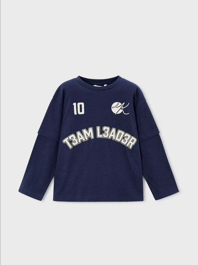 Mayoral  Μπλούζα Μακρυμάνικη Μπλε "Team"