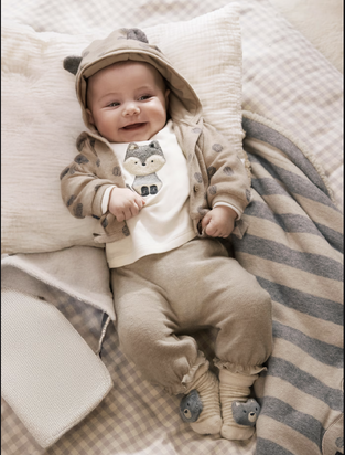 Mayoral Σετ μακό πλεκτό  3τμχ Μπεζ 
