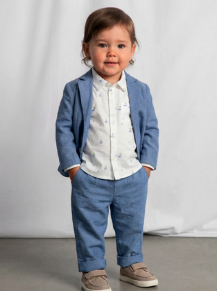 Mayoral Παιδικό Παντελόνι Λινό Μπλε