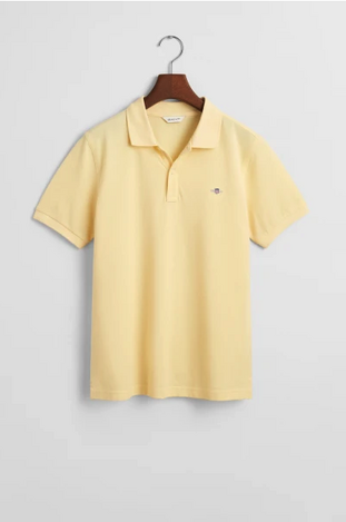 Gant Polo Pique Για Έφηβους light yellow 