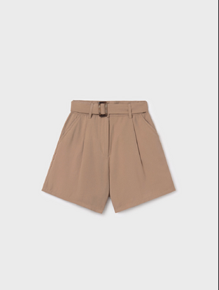 Mayoral Βερμούδα με ζώνη Υφασμάτινη Καμηλό