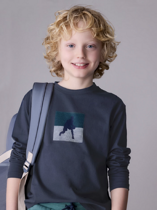 Mayoral Μπλούζα μακρυάνικη  player ναυτικό μπλε