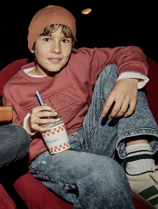 Mayoral Παντελόνι τζιν wide fit μπλε σκούρο μπλε