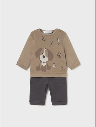 Mayoral Σετ Φόρμας ζακάρ Μπεζ 2τμχ 
