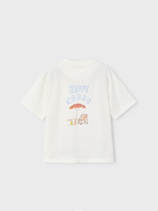 Mayoral Boston  T-shirt Κρεμ 