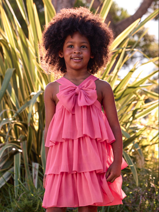 Mayoral Παιδικό Φόρεμα Αμάνικο καμέλια