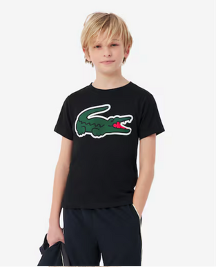 Lacoste Unisex Ultra Dry Printed Sport T-shirt μαύρο