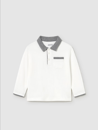 Mayoral  Polo Μακρυμάνικο Μπεζ 
