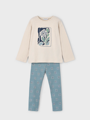 Mayoral Σετ κολάν σταμπωτό πράσινο