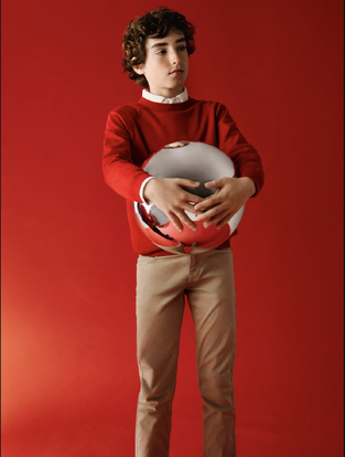 Mayoral Παντελόνι slim fit Ασβεστόλιθος