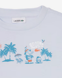 Lacoste Παιδικό T-Shirt λευκό με στάμπα
