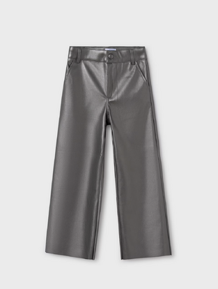 Mayoral Παντελόνι καμπάνα δερματίνη μολυβί