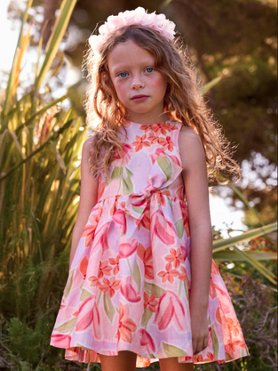 Mayoral Παιδικό Φόρεμα Αμάνικο Ροζ Απαλό