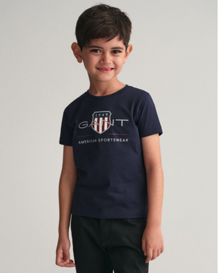 Gant Παιδικό Archive Shield T-Shirt  μπλε