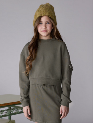 Mayoral  Σετ φούστα cargo Χακί
