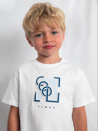 Mayoral Παιδικό T-shirt Λευκό με στάμπα 