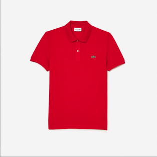 Lacoste Παιδική Petit Piqué Polo Μπλούζα κόκκινη