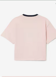 Lacoste T-Shirt Contrast Badge ροζ