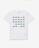 Lacoste Παιδικό T-Shirt με στάμπα λευκό