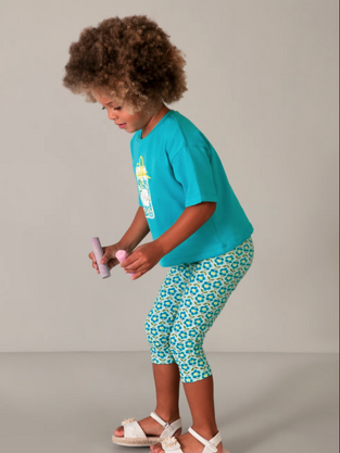 Mayoral Παιδικό Κολάν Μακρύ Μπλε εμπριμέ