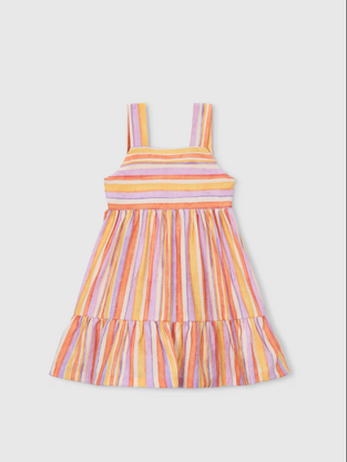 Mayoral Παιδικό Φόρεμα Αμάνικο Ριγέ Πολύχρωμο