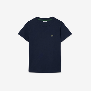 Lacoste Παιδικό Βαμβακερό T-shirt navy blue