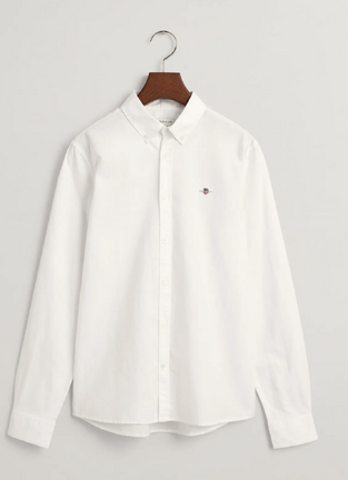 Gant Πουκάμισο Oxford Shield Για Έφηβους λευκό