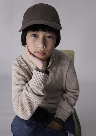 Mayoral  Πουλόβερ Μακρυμάνικο με φερμουάρ Μπεζ