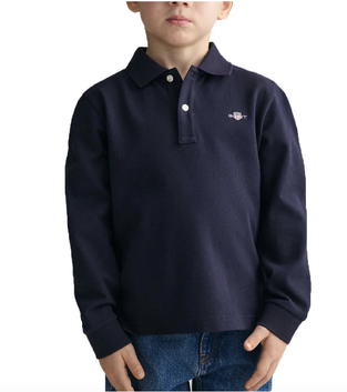 Gant Παιδικό Polo Μακρυμάνικο μπλε