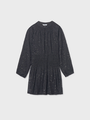 Mayoral  Φόρεμα  γάζα lurex Μακρυμάνικο Μαύρο