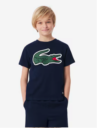 Lacoste Unisex Ultra Dry Printed Sport T-shirt μπλε