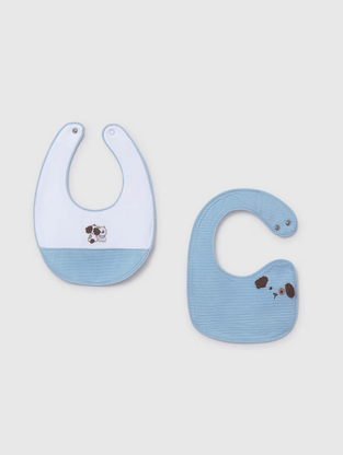 Mayoral Σαλιάρα Υφασμάτινη Σιέλ 2τμχ