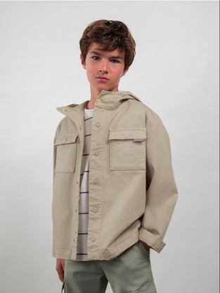 Mayoral Παιδικό Casual Μπουφάν Mπεζ Σκούρο