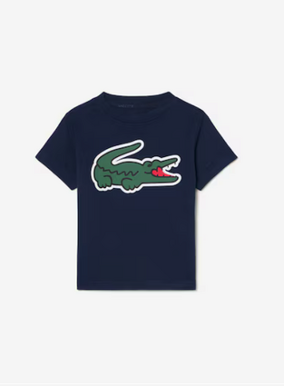 Lacoste Παιδικό Sport T-shirt Ultra Dry Navy Blue 