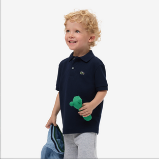  Lacoste Παιδική Petit Piqué Polo Μπλούζα navy blue 